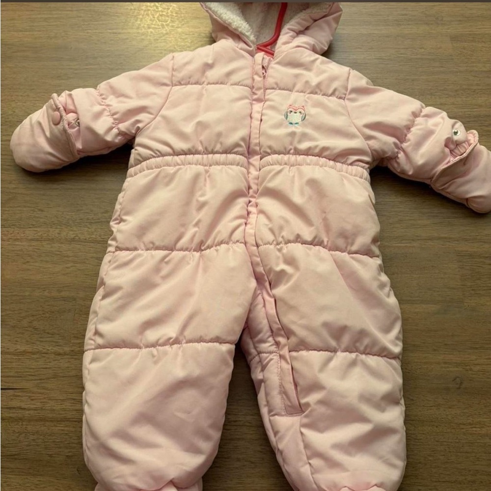 Carter's Light Pink Hooded Puffer Jacket 0-3 months